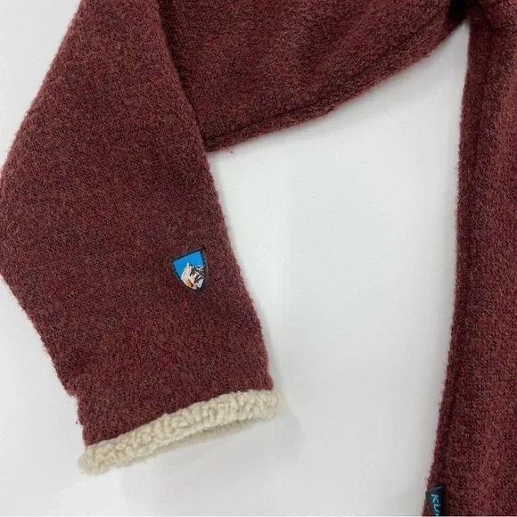 Kuhl Alfpaca pullover 1/4 jacket/sweatshirt Heathered Marled Rust Color Small - Picture 7 of 8